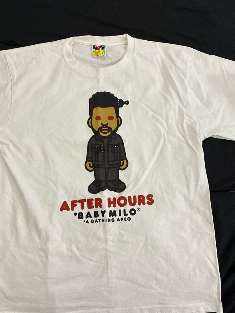 A Bathing Ape After Hours Baby Milo White Graphic T-Shirt